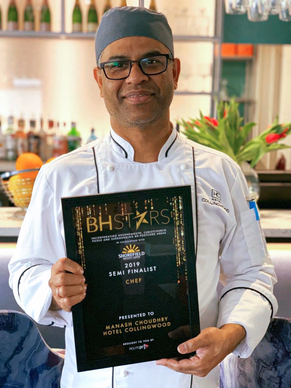 Hotel Collingwood decorated head chef.