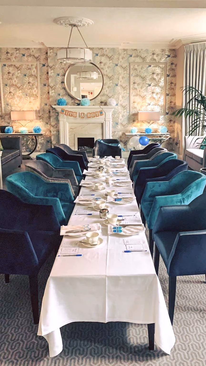 Celebrate your occasion or tea party in the Tea Lounge.