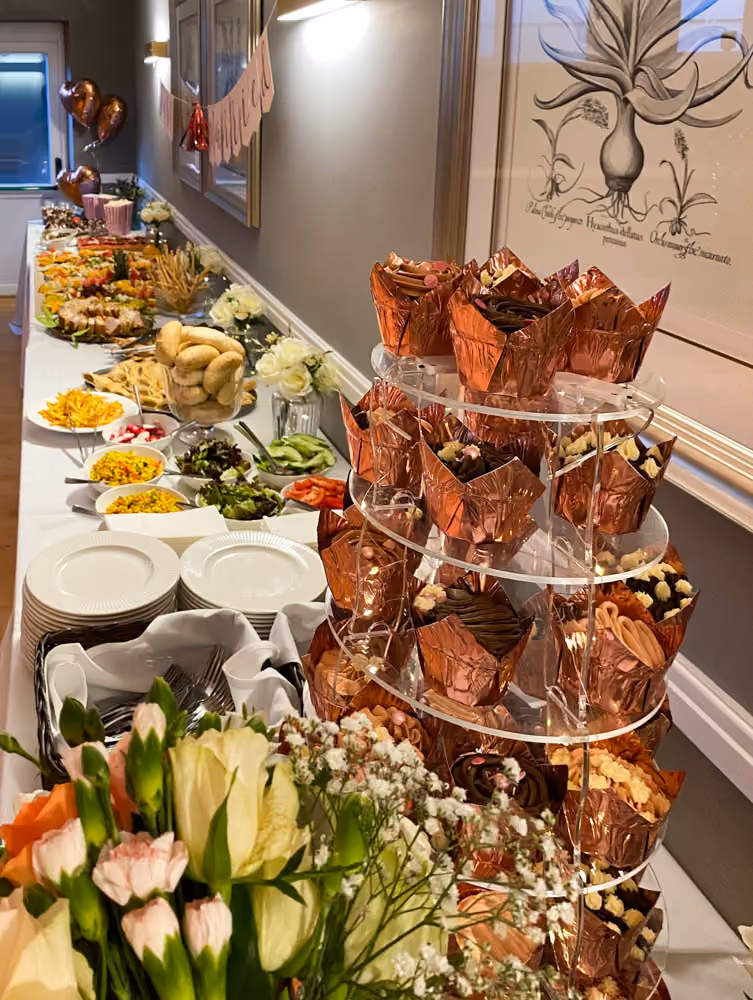 Wedding catering buffet style in the Ballroom