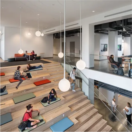 Acoustical Plaster in Multi-Use Common Space