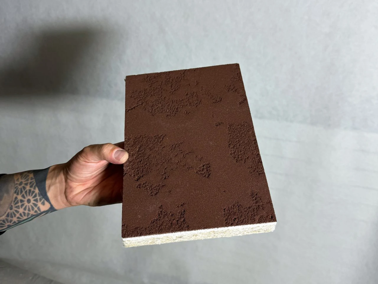 BASWA Custom Finish - Dragged texture in deep brown 