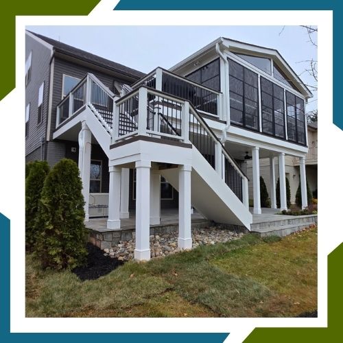 deck project built by Woodscape Construction