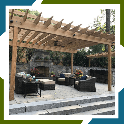 screened in porch project built by Woodscape Construction