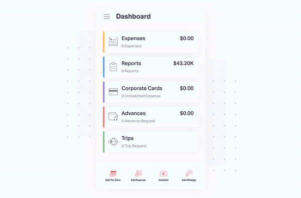 Expense approval process - mobile approvals