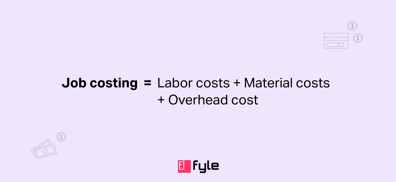 Formula to calculate job costing