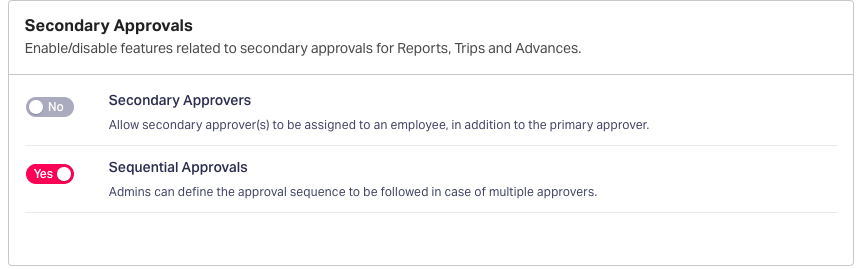Advanced Approval settings in Fyle