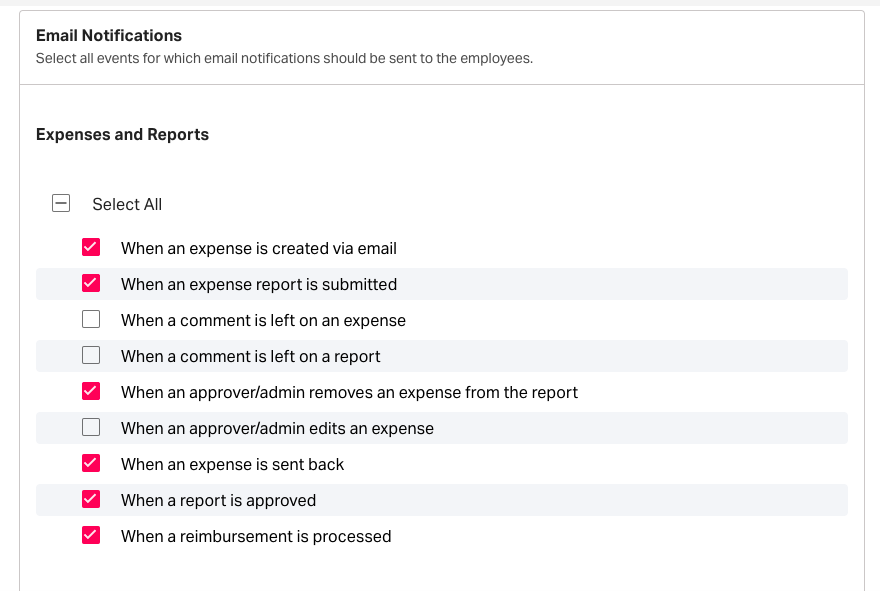 Configuring automated employee notifications and reminders in Fyle 