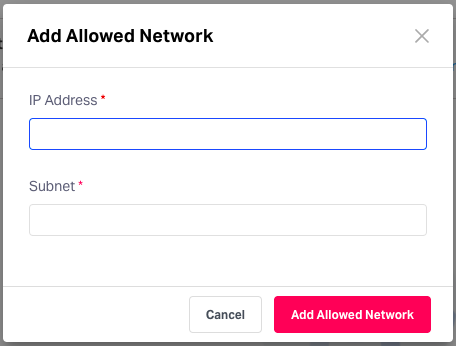 Fyle Security: IP-access resitrictions