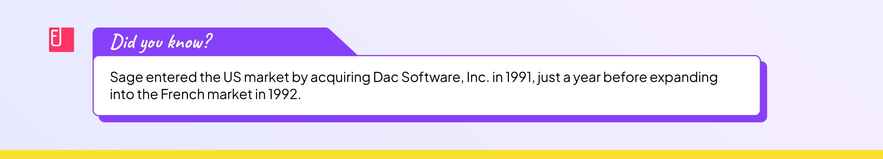 When and how did Sage intacct enter the US market