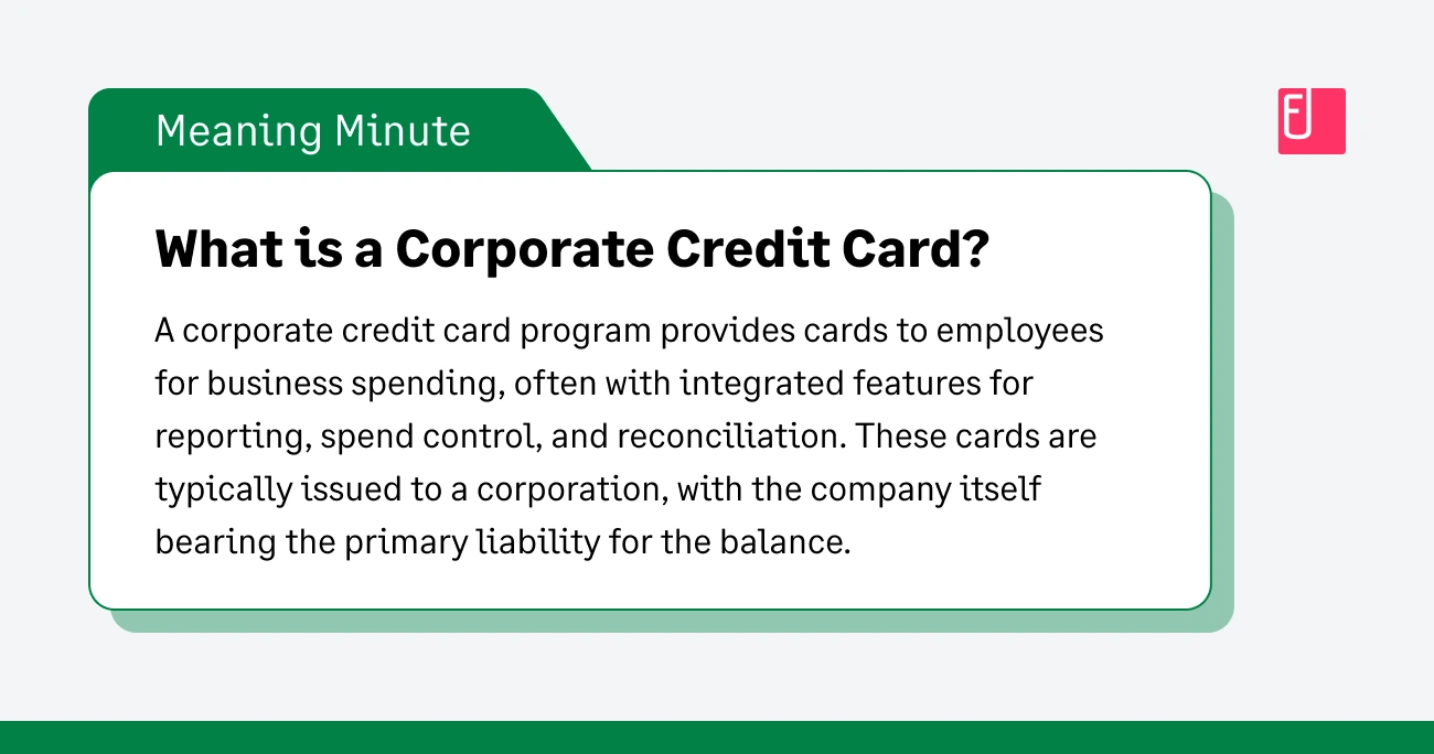 What is a Corporate Credit Card?