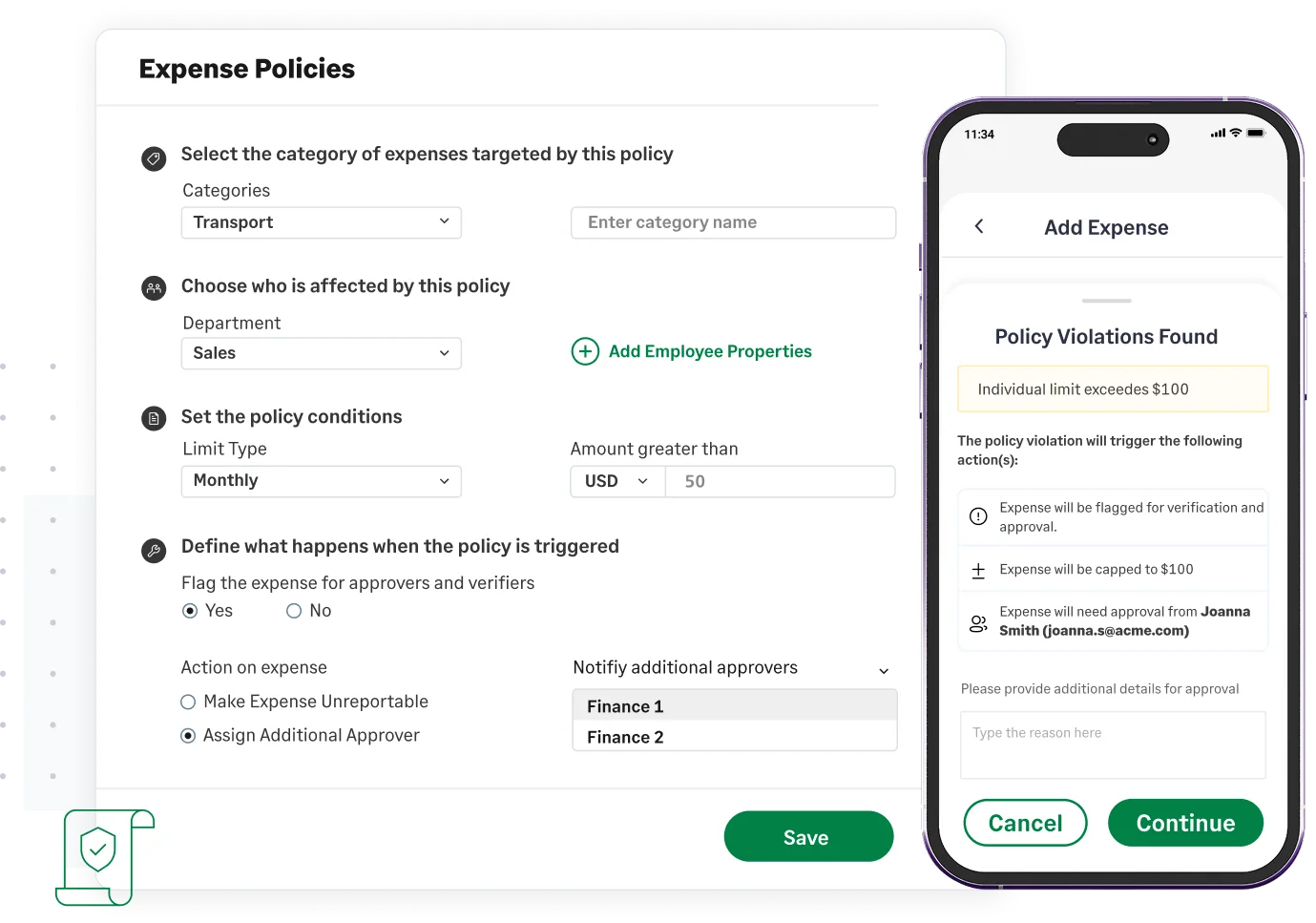 Granular Policies