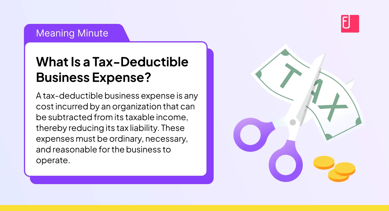 What is a tax deductible business expense?