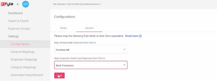 Export expenses to Xero