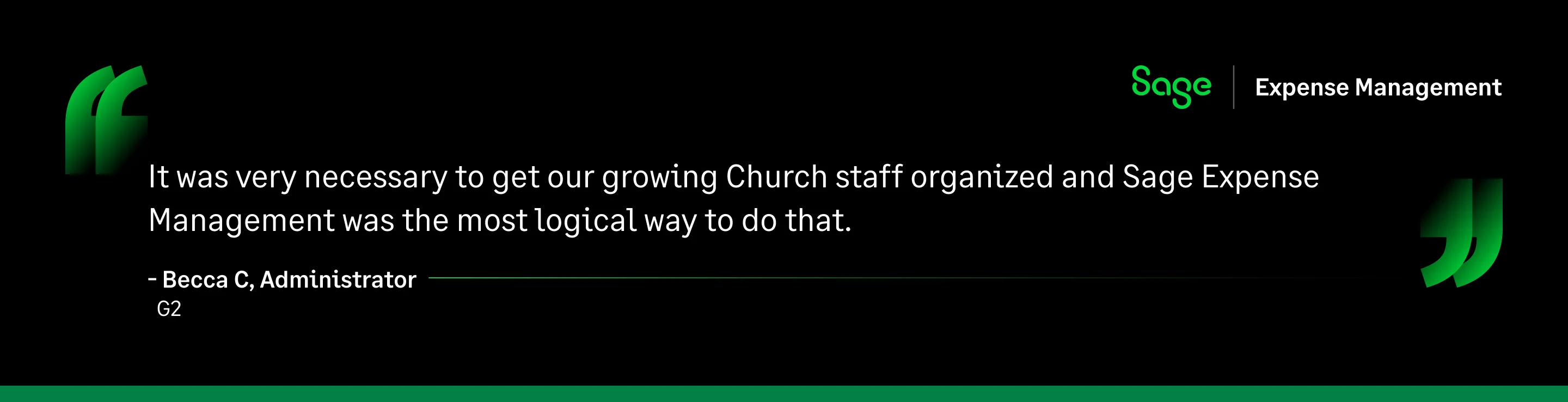 Church administrator shares experience with Sage Expense Management