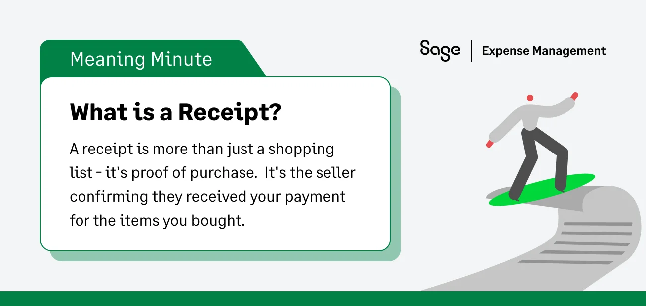 What is a receipt?
