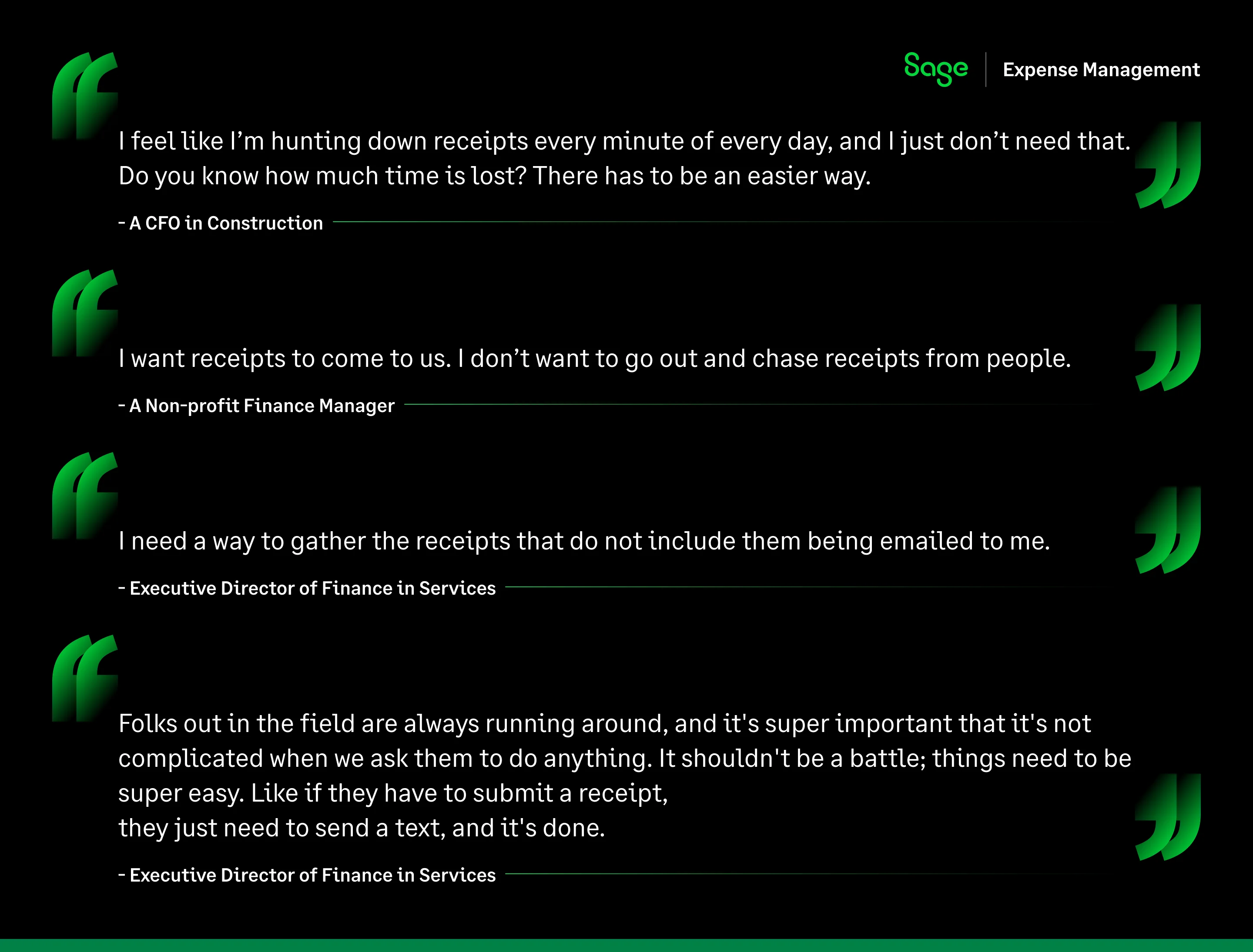 How finance leaders describe the receipt chase