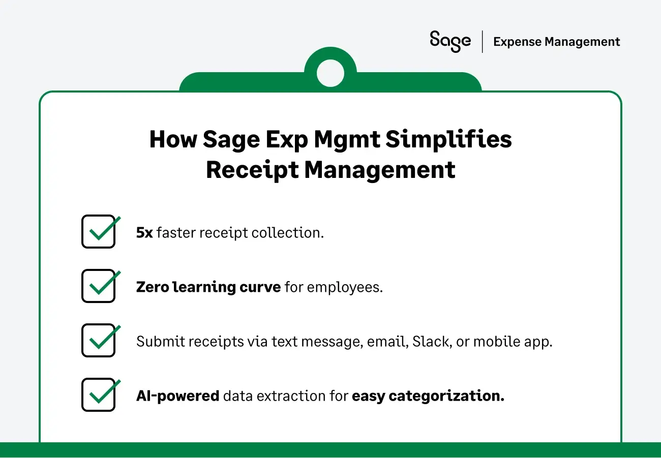 How Sage Expense Management Automates Receipt Management