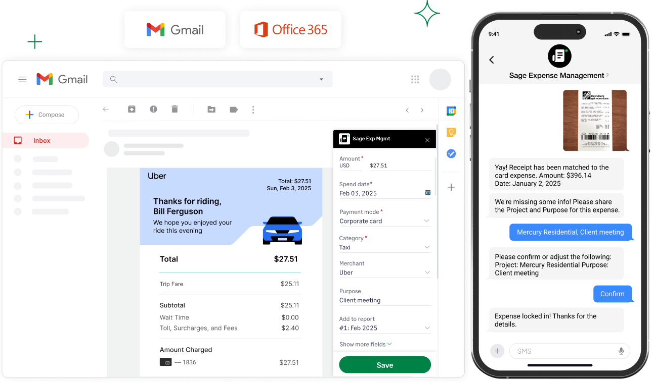 Easy receipt submission