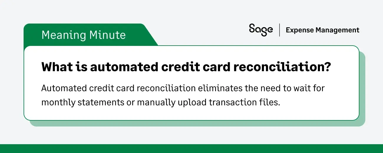 What automated credit card reconciliation means for finance teams