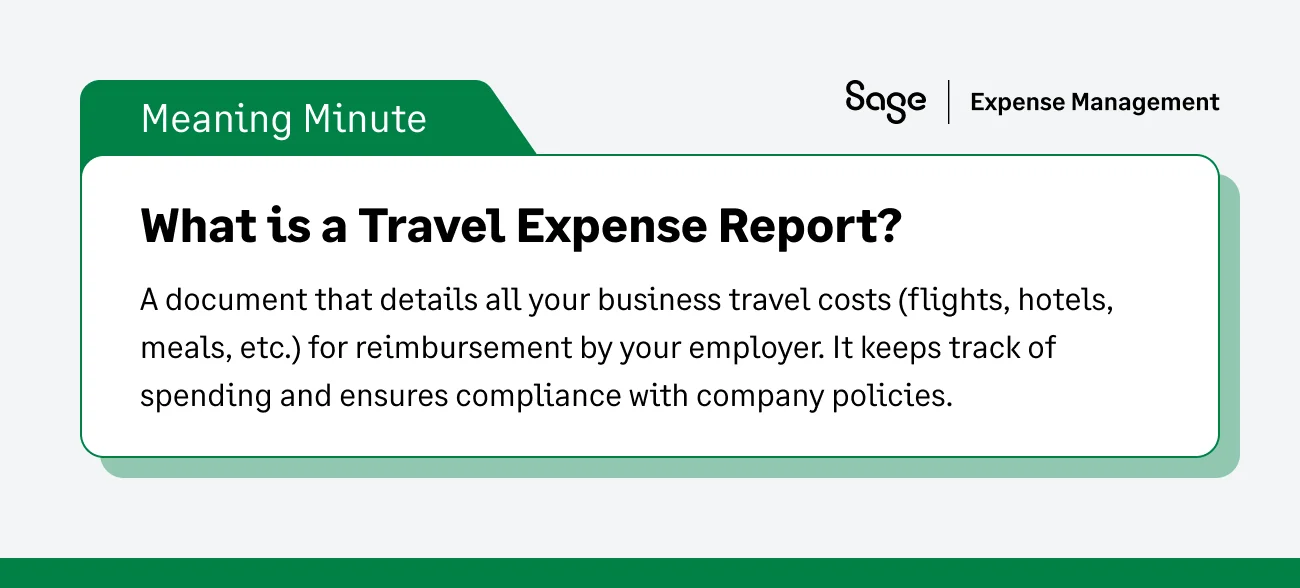 What is a Travel Expense Report?