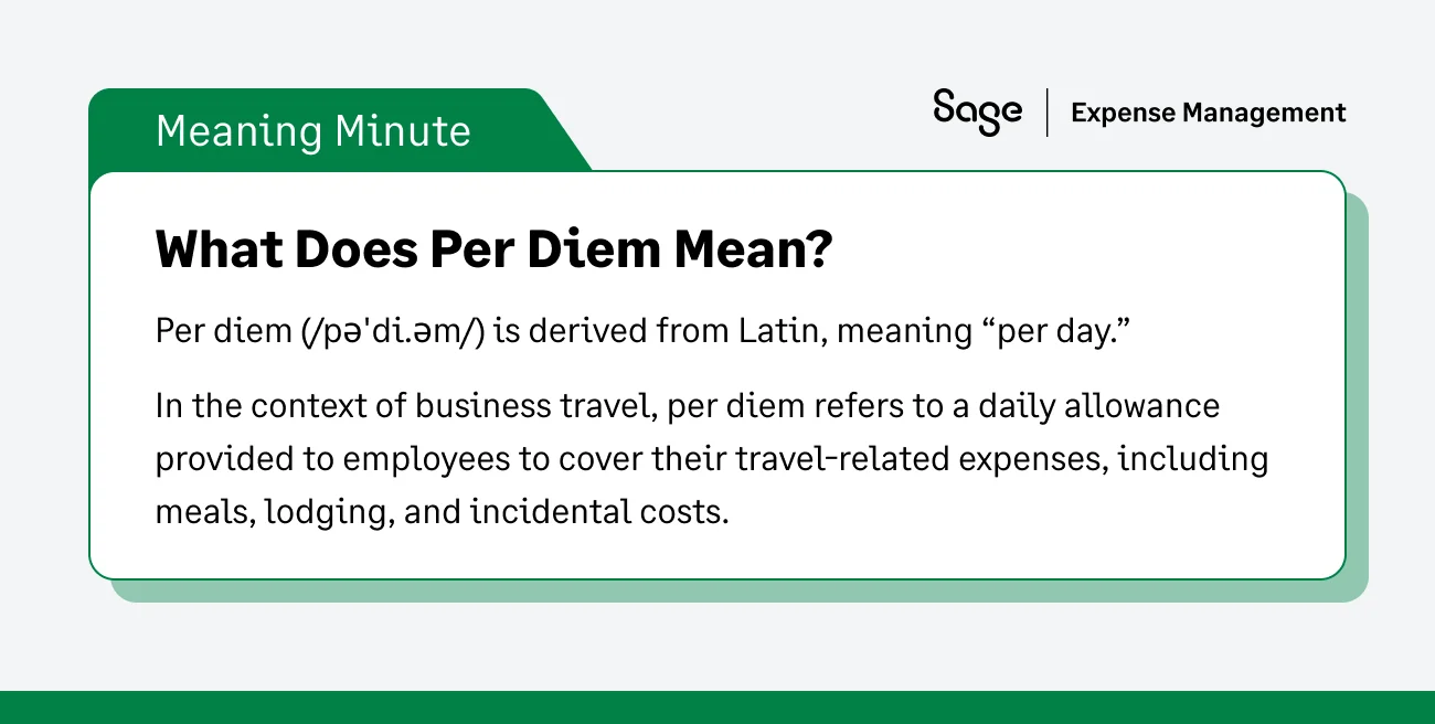 Definition of per diem