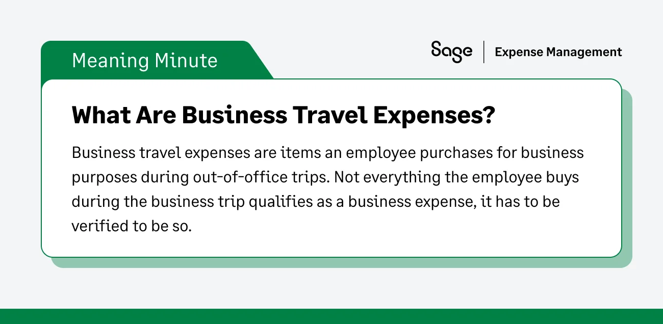 What Are Business Travel Expenses?