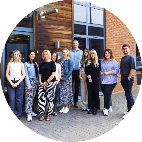 The team in a meeting