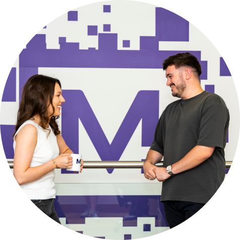 The team in a meeting