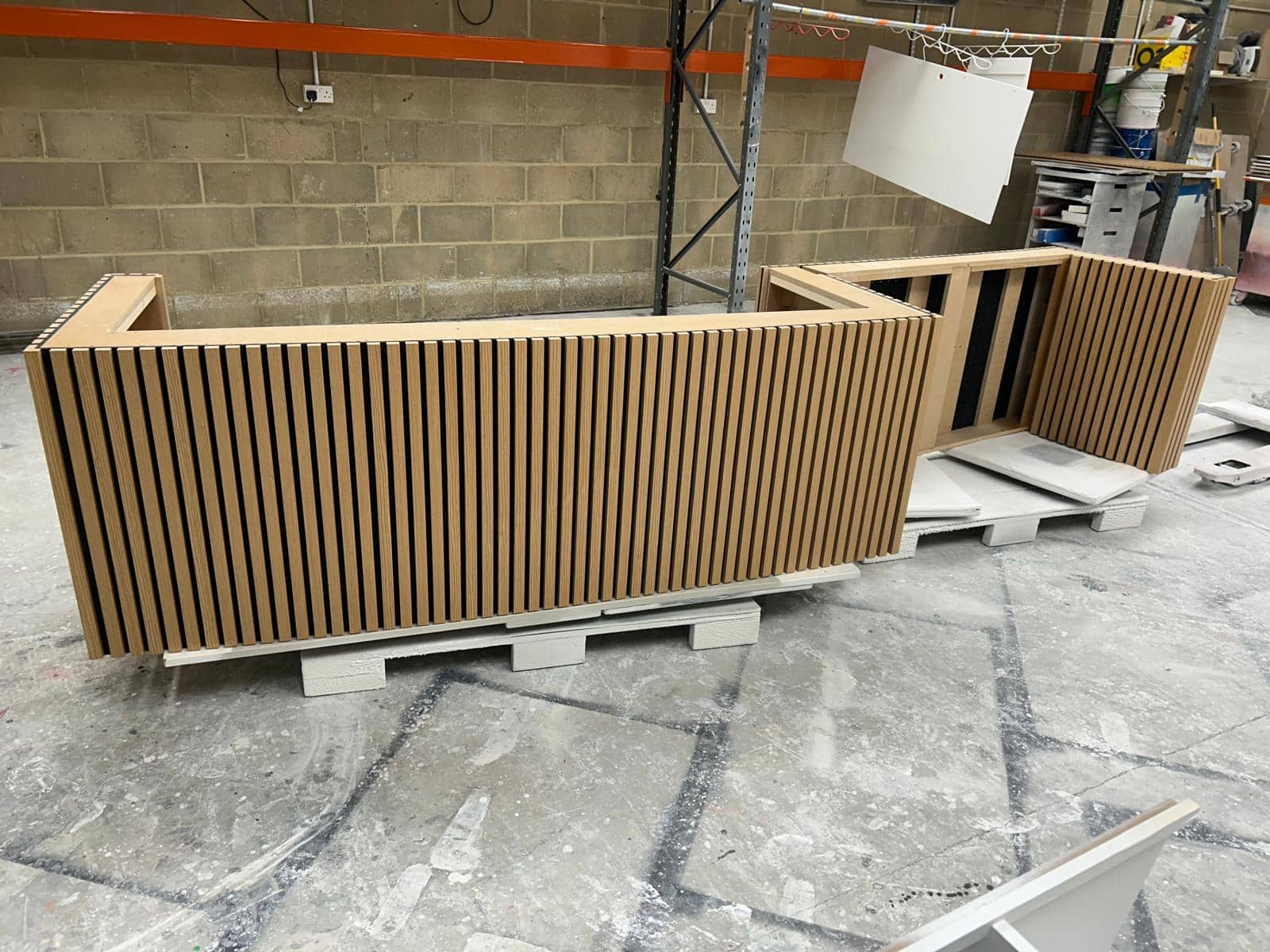 corian desk for reception area