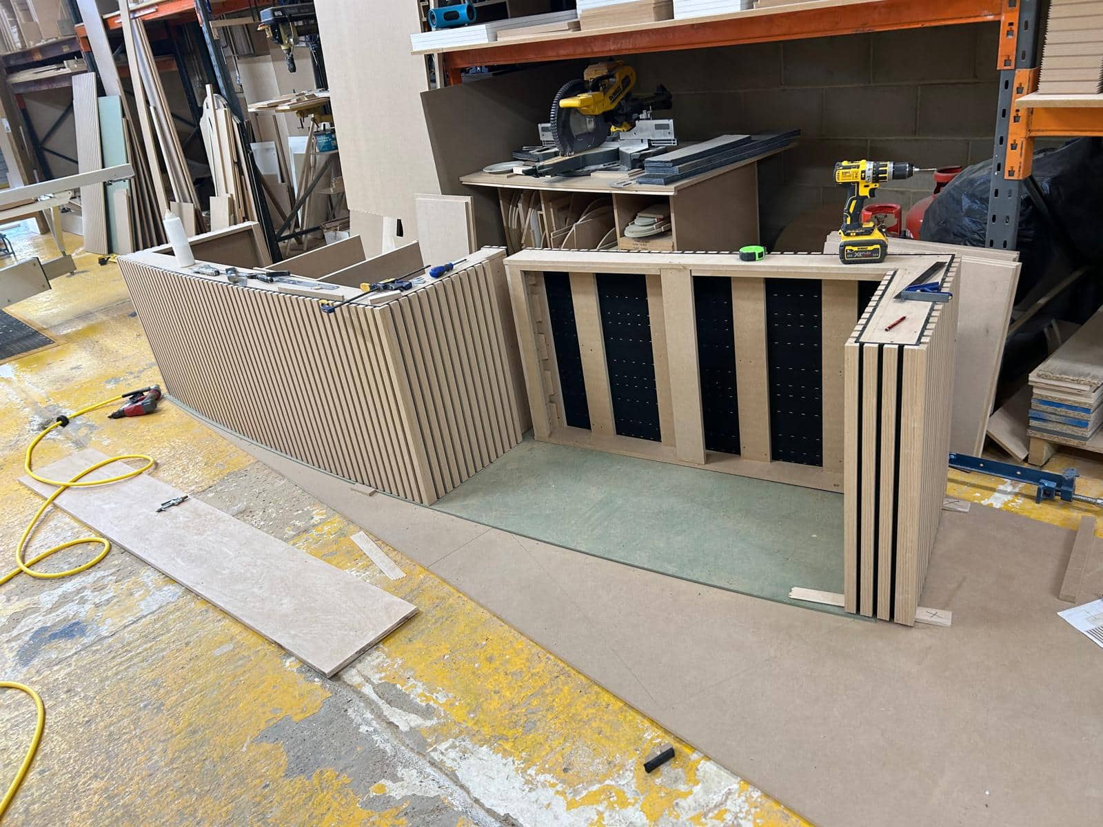 reception desk building progression