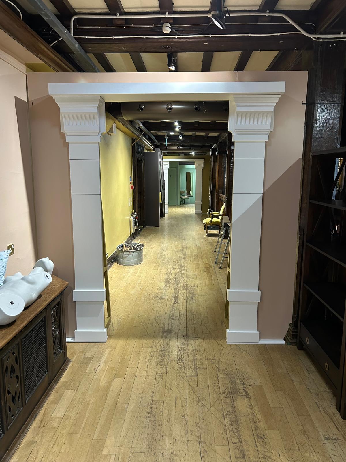 Image of custom Bridgerton Display in Liberty's London 9