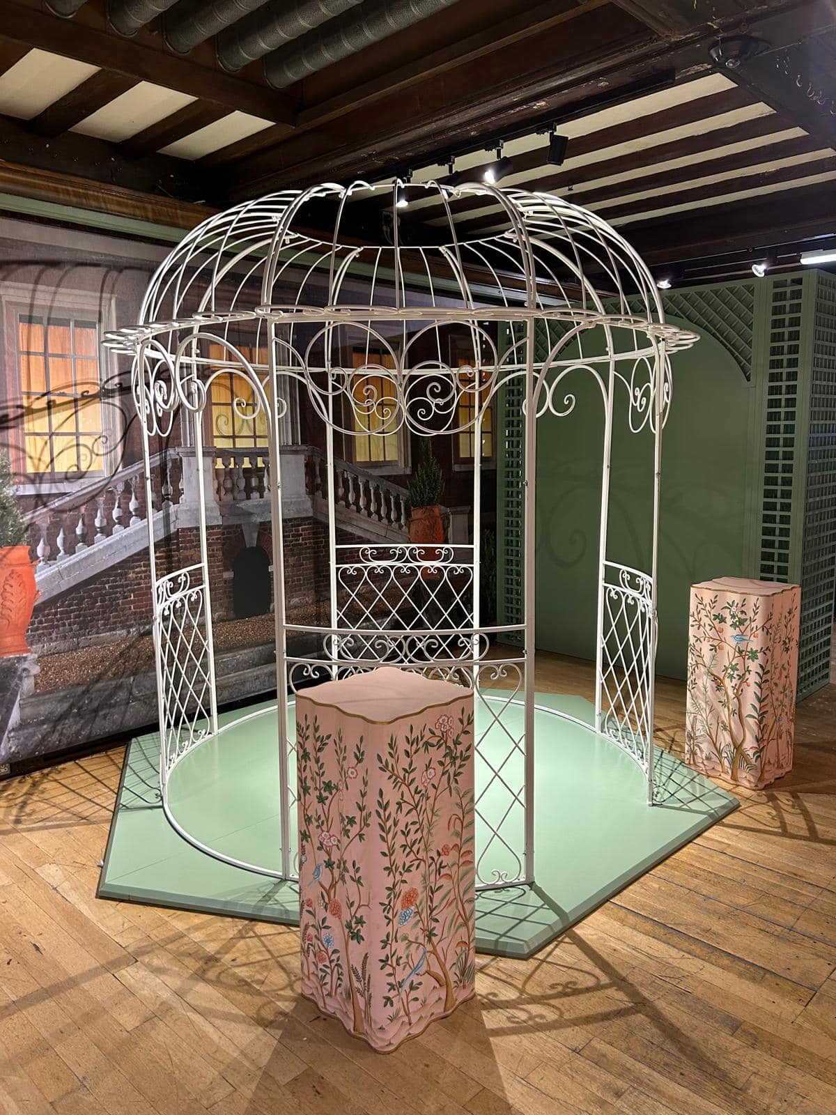 Image of custom Bridgerton Display in Liberty's London 11