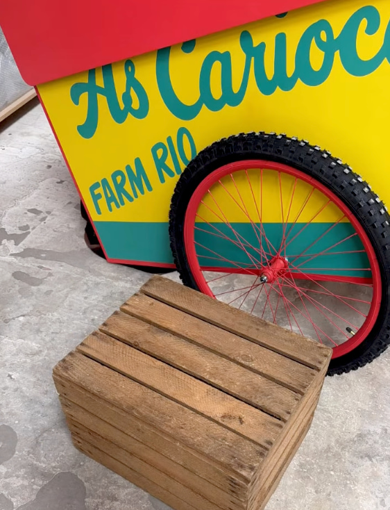 Bespoke Cart in Plinths and Pedestals Workshop