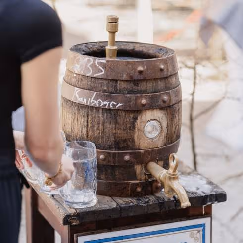 Augustiner Holzfass