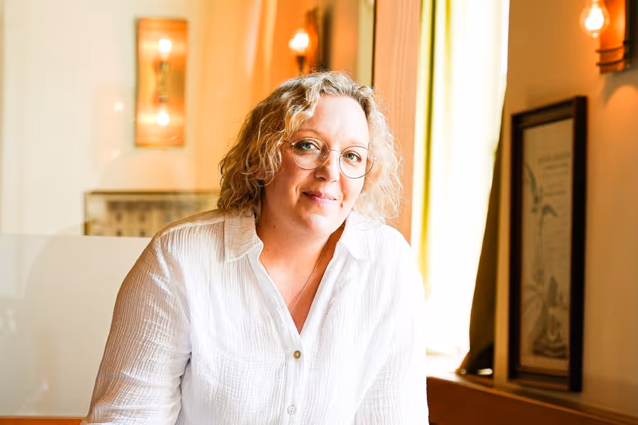 Frau im Bamberger Haus