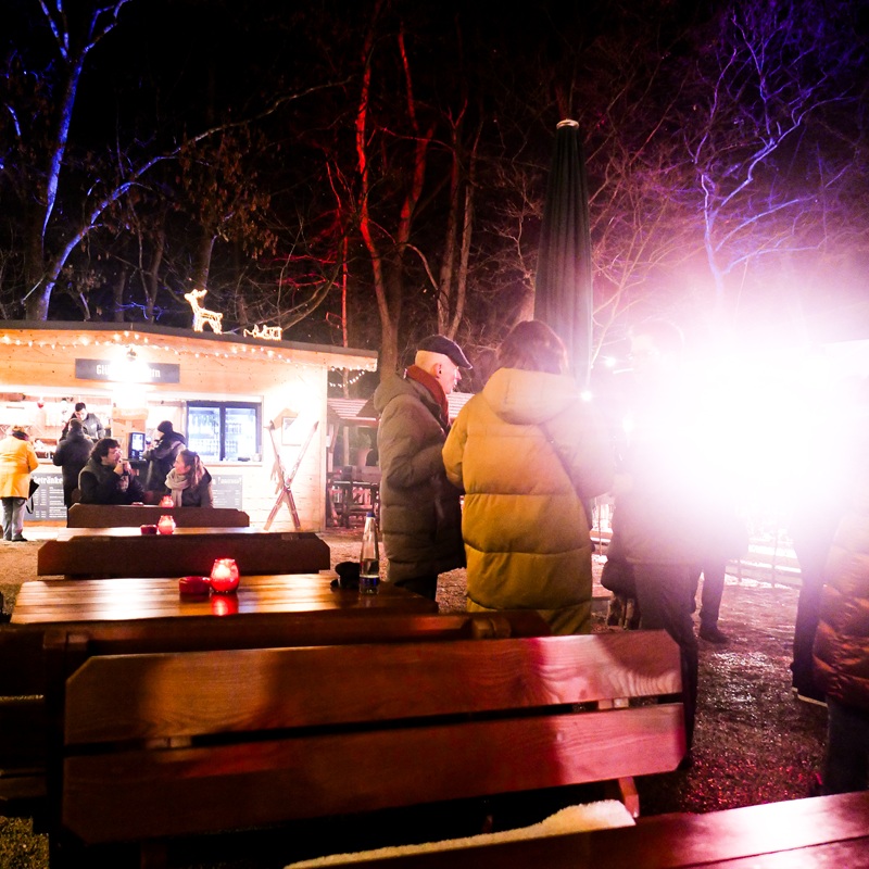 Hütte Winterbiergarten Bamberger Haus