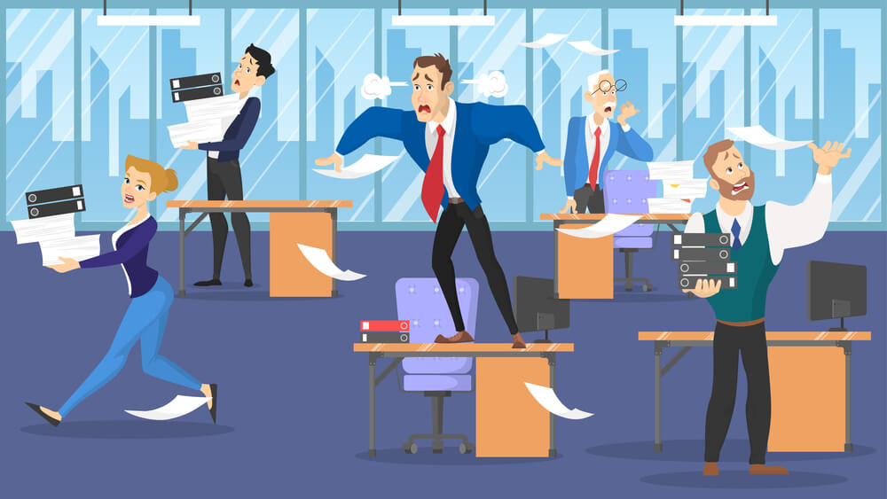 The Miami SEO Company panicking because of deadlines and problems at work