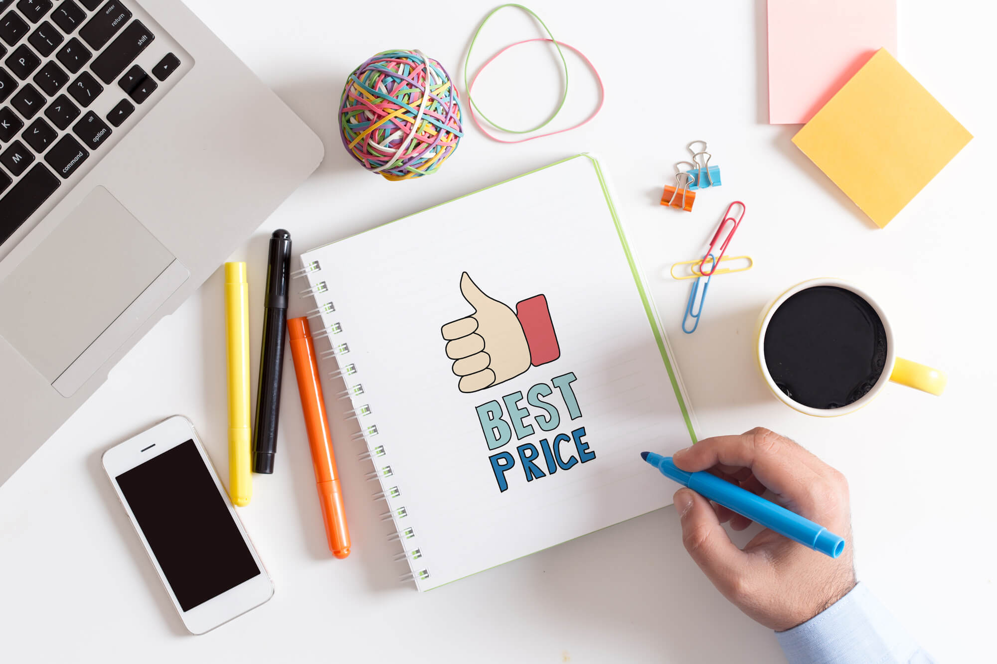 Digital marketing agency Miami determining best price for client's customers.