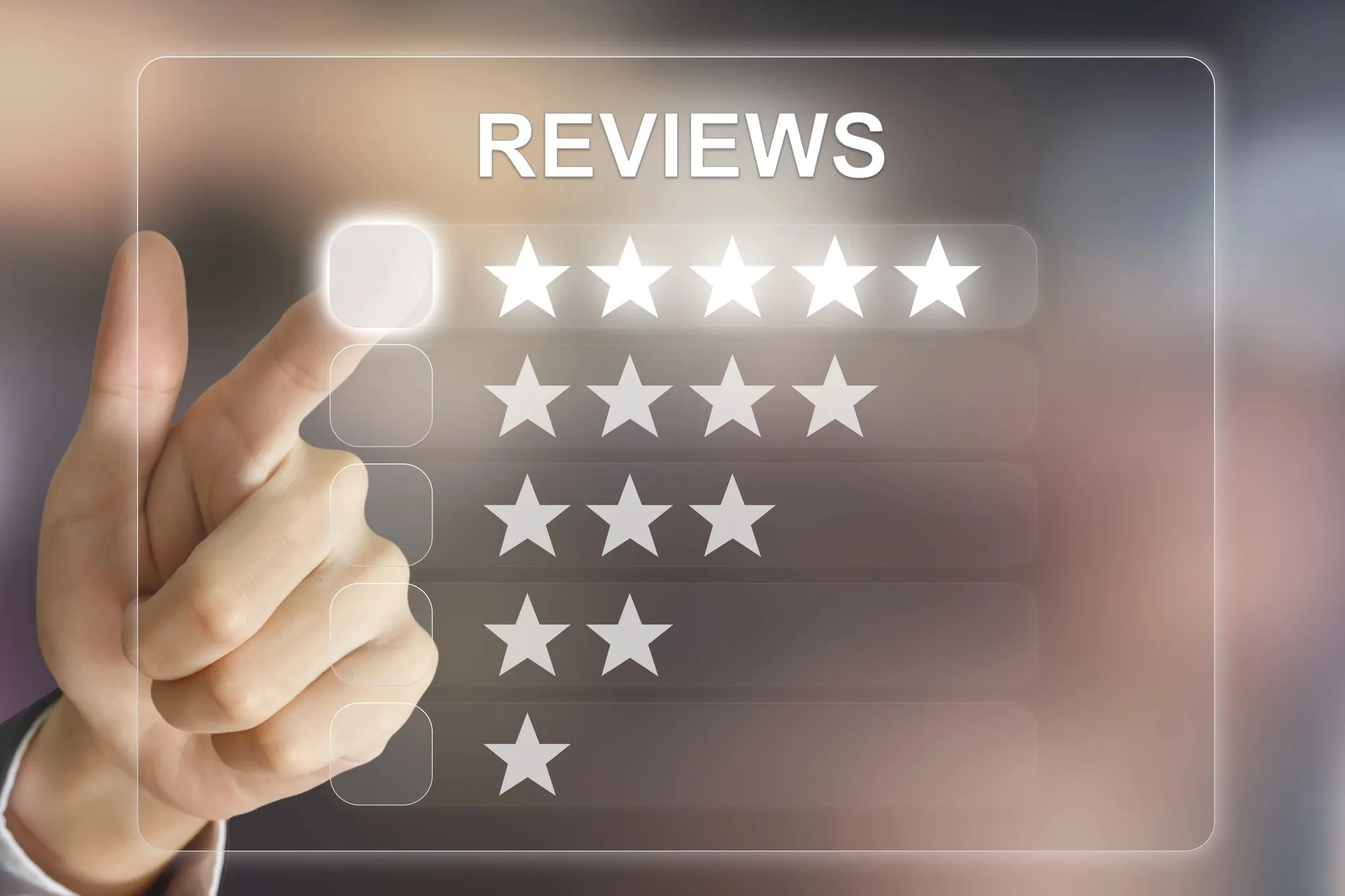 Online reputation management review rating analysis with customer feedback insights