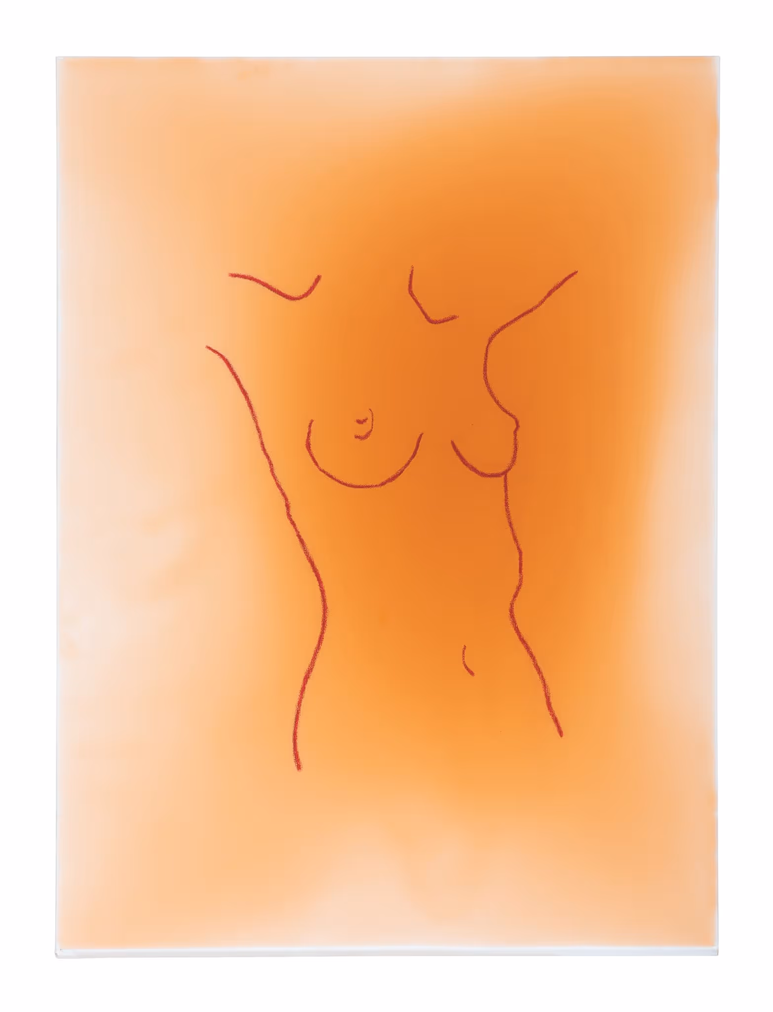Elated Nude Female Bust Study