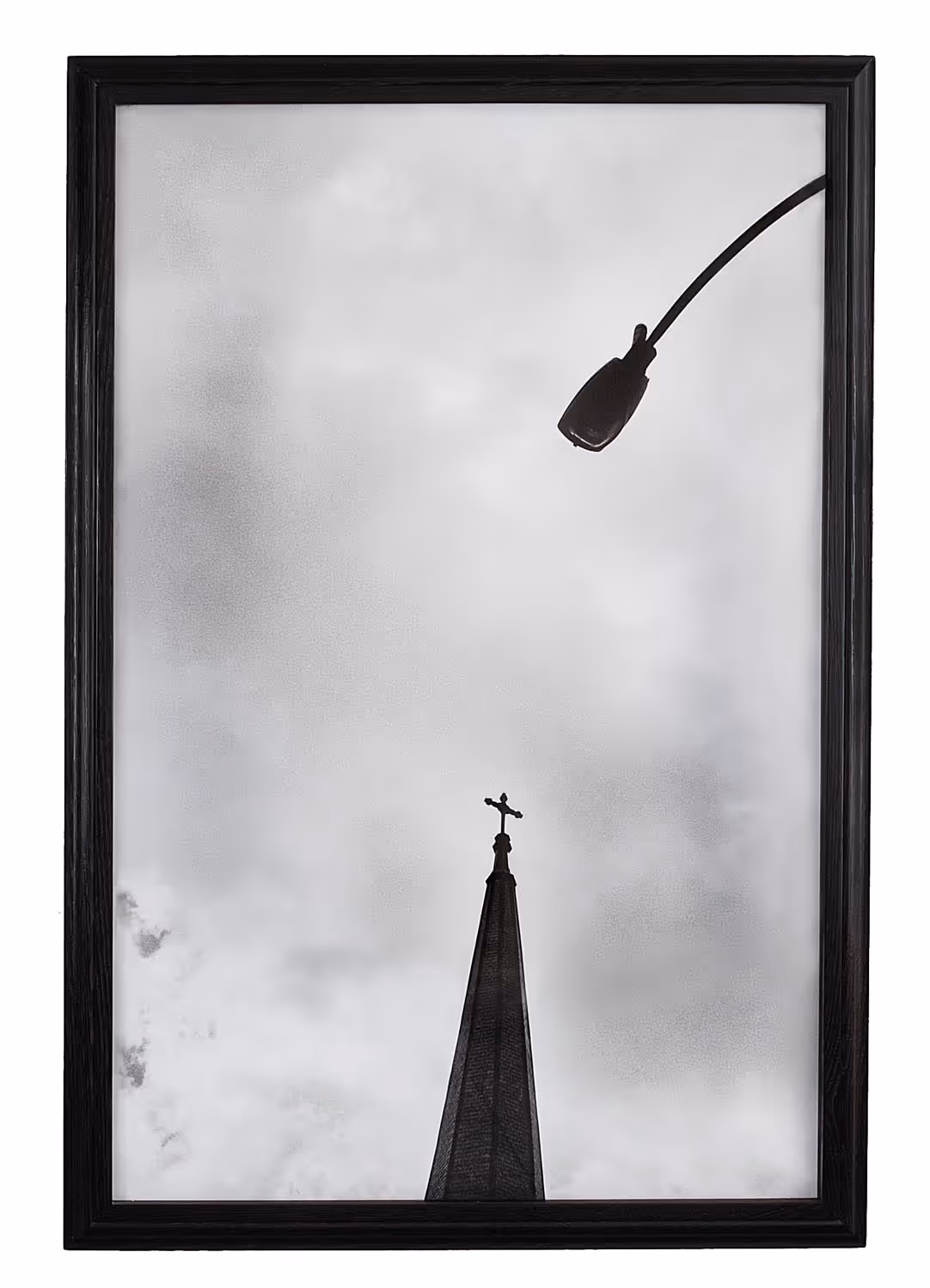 NYC Street Lamp and Cross
