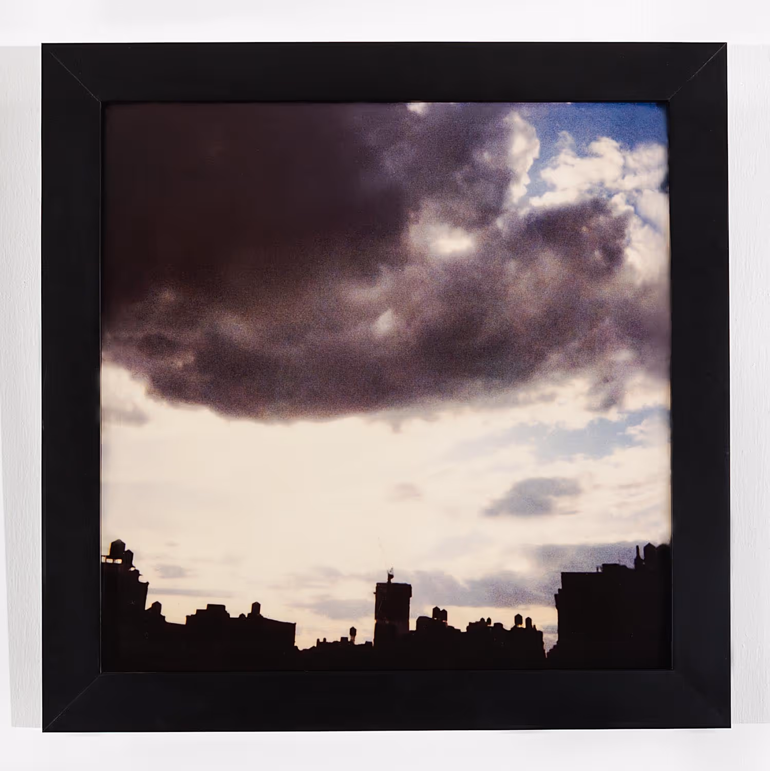 NYC Water Tower Dark Clouds