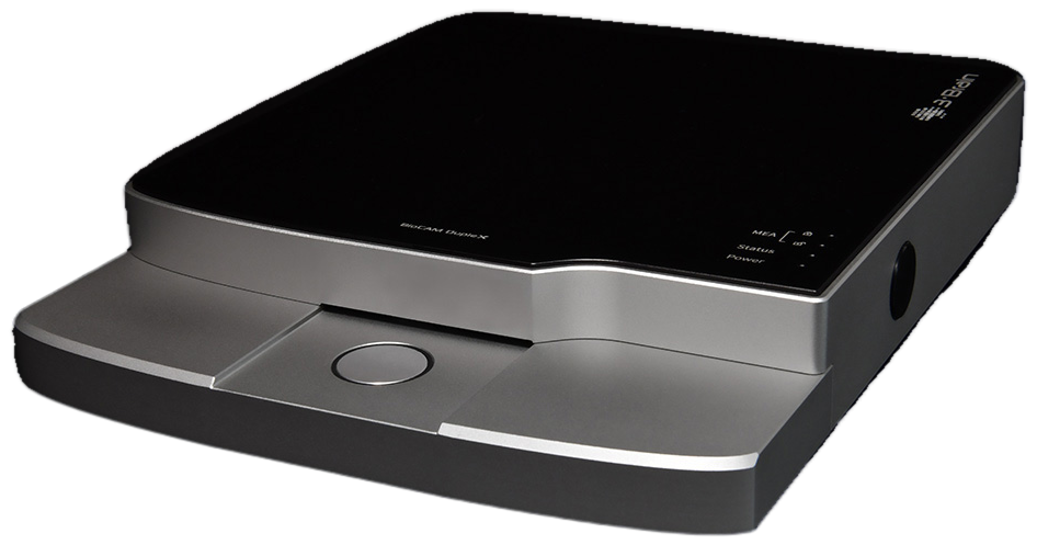 After inserting a microelectrode array (HD-MEA) chip into the BioCAM DupleX, the motorized locking mechanism activates with a simple press of the lock button to enable precise contact and alignment. The system automatically recognizes the MEA chip and is ready to acquire data.