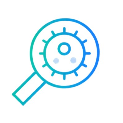 An icon for disease model characterization.