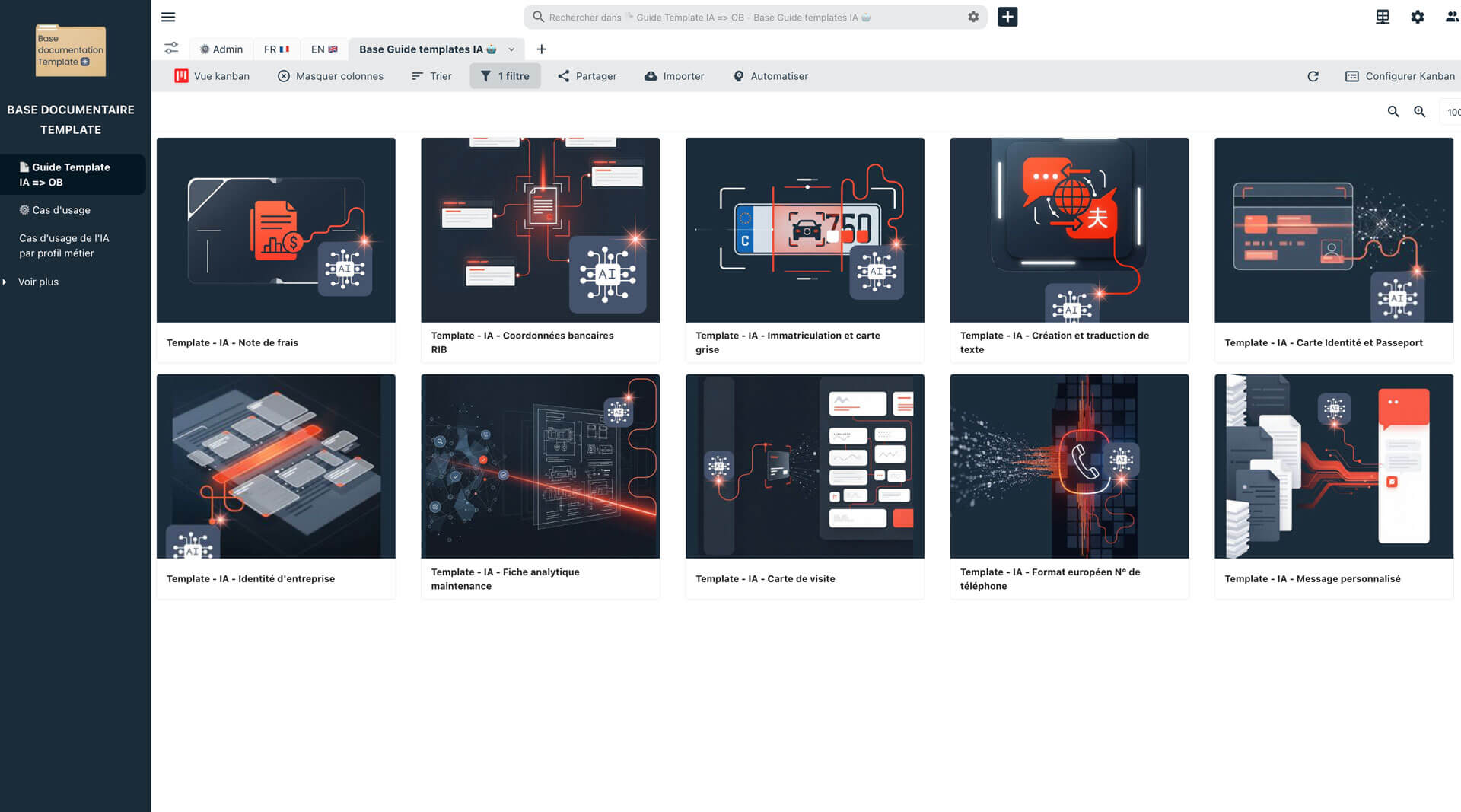List of the 10 new AI automation templates
