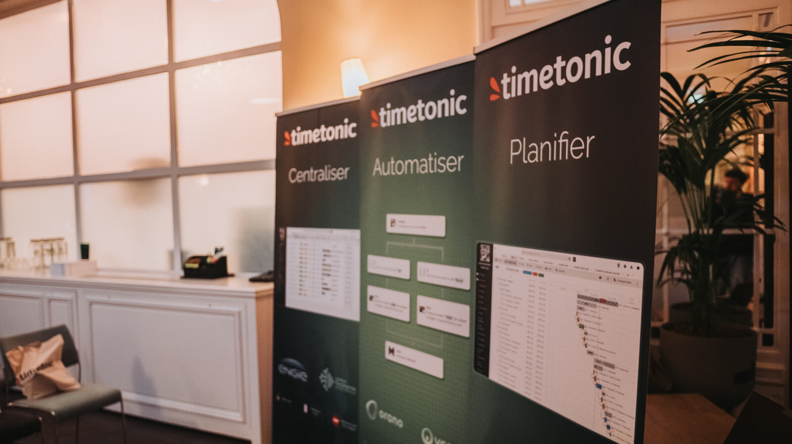 TimeTonic kakemono at the 2025 Keynote