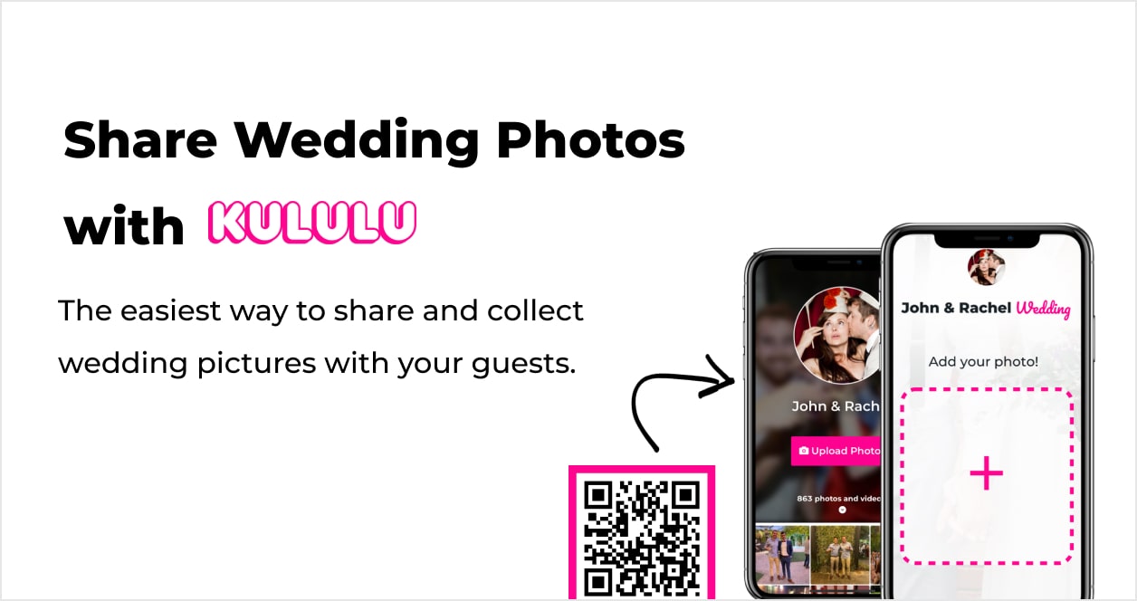 QR code for wedding pictures with Kululu