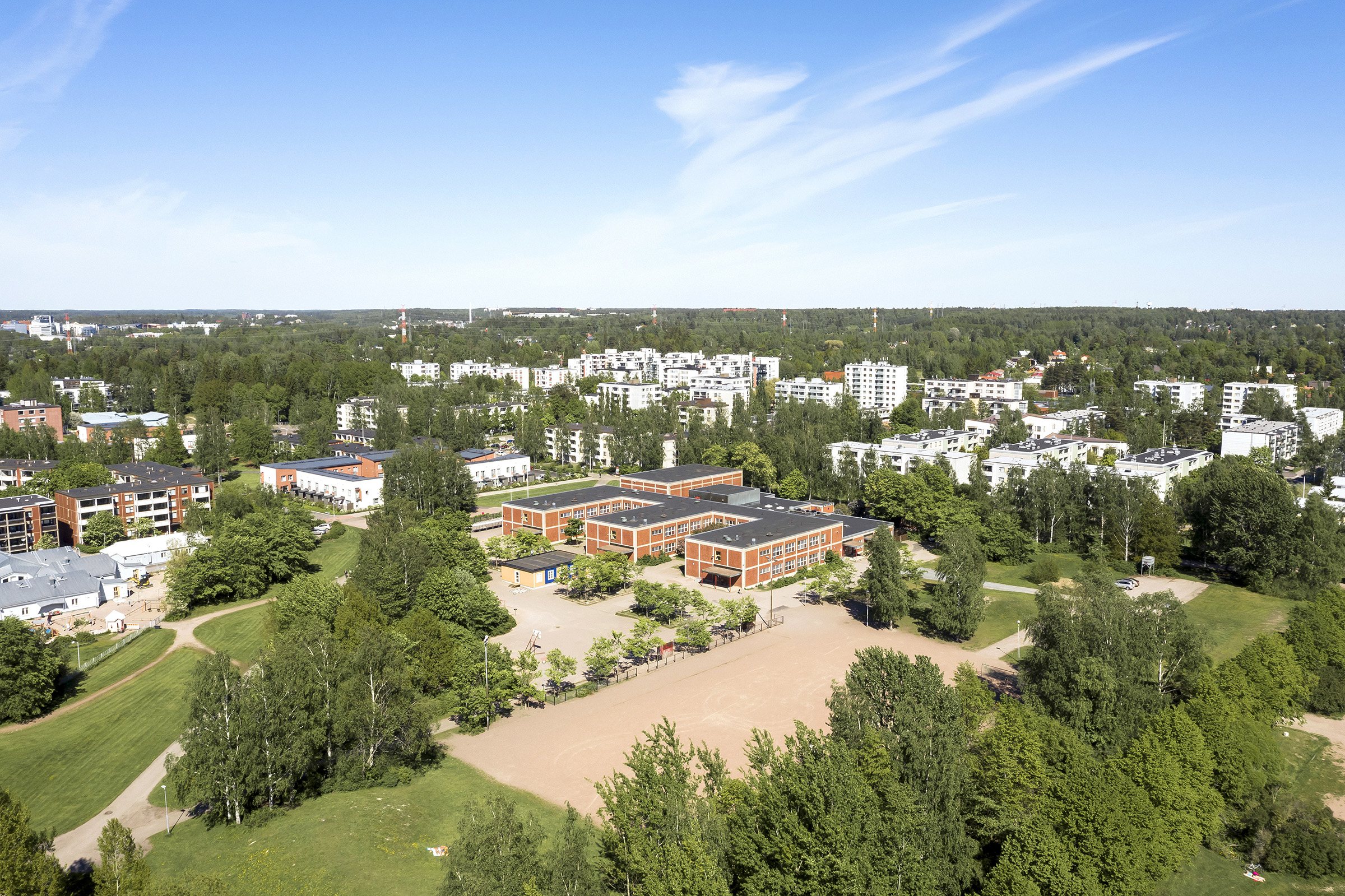 Maatulli elementary school, kindergarten and playground