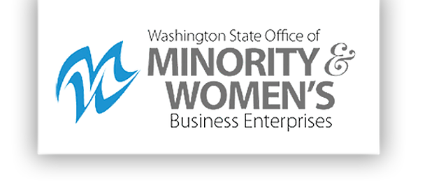 Logo for the Washington State Office of Minority & Women's Business Enterprises.