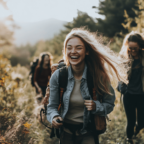 a sunset with person doing headstand
